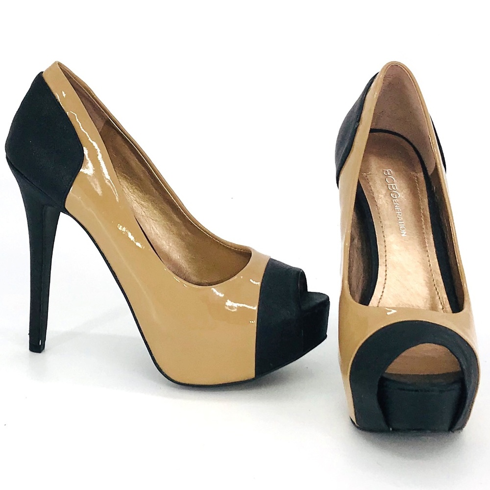 BCBGeneration Two Tone Platform Heels Size 6.5